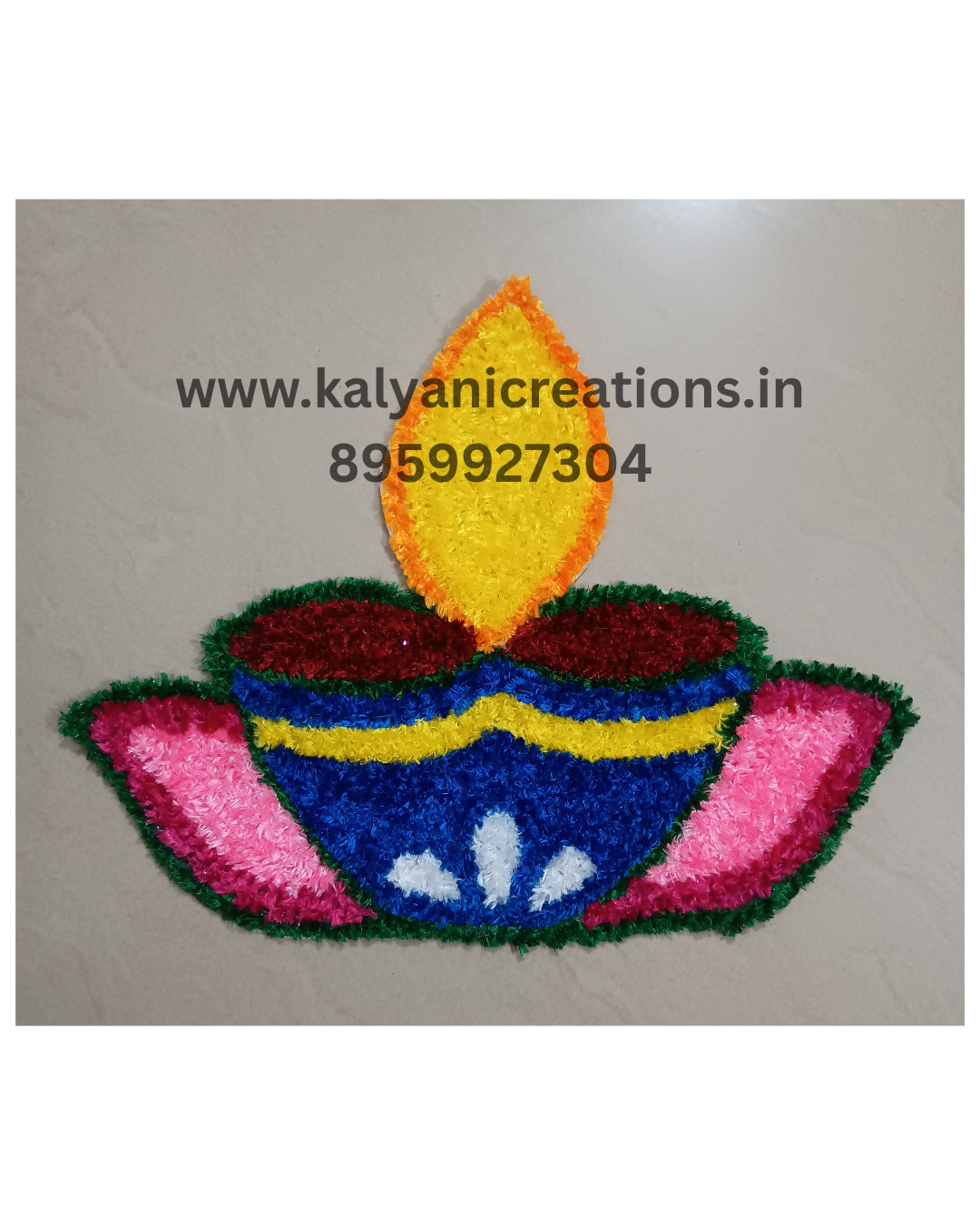 Diya Woolen Rangoli