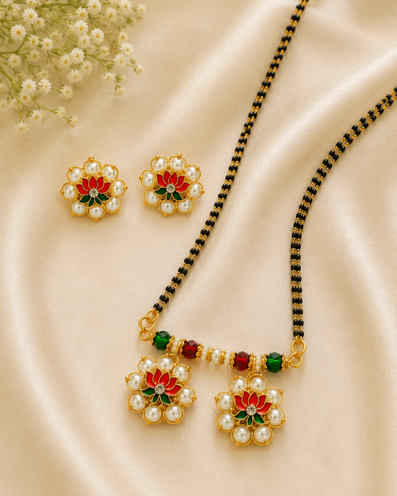 Lotus mangalsutra set