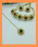 MOTI NECKLACE SET WITH TIKA