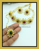 MOTI NECKLACE SET WITH TIKA