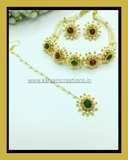 MOTI NECKLACE SET WITH TIKA