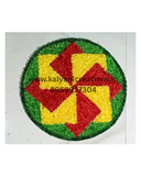 Swastik Round Woolen Rangoli