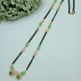 Light pink n pista mangalsutra