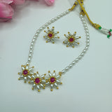 Parijatak Pearl Necklace Set