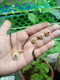 "Changeable Stone Pearl Mangalsutra"
