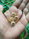 "Changeable Stone Pearl Mangalsutra"