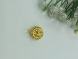 Round Ad kundan nose pin