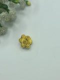 Dot golden beads & green crystal phuli