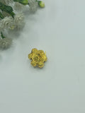 Dot golden beads & green crystal phuli
