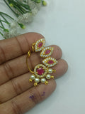 Ad kundan with japanis pearl nath