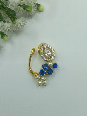 Ad kundan & ad stone with moti Nath