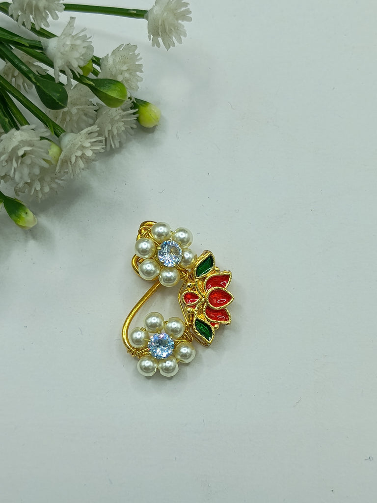 Lotus japanis Moti ad stone white nath