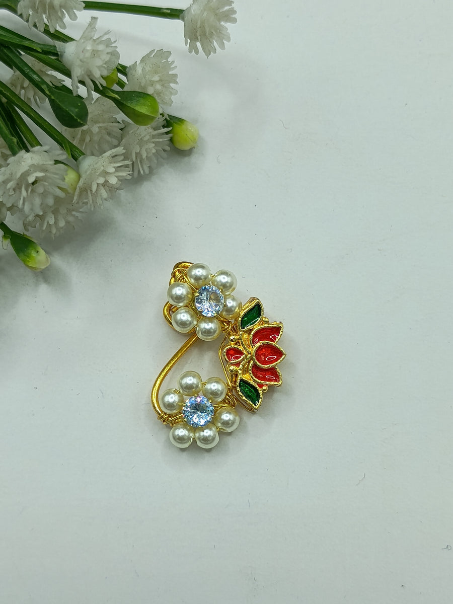 Lotus japanis Moti ad stone white nath