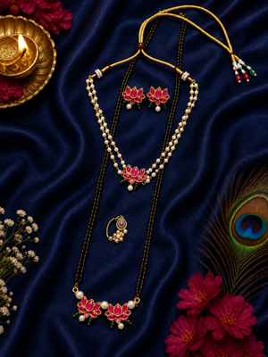Lotus mangalsutra set - 2